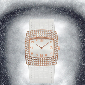Cadeaux de tous les jours en gros, nouvelle ceinture en cuir de luxe à motif serpent, montre à quartz sertie de diamants pour femmes - Product Image 2