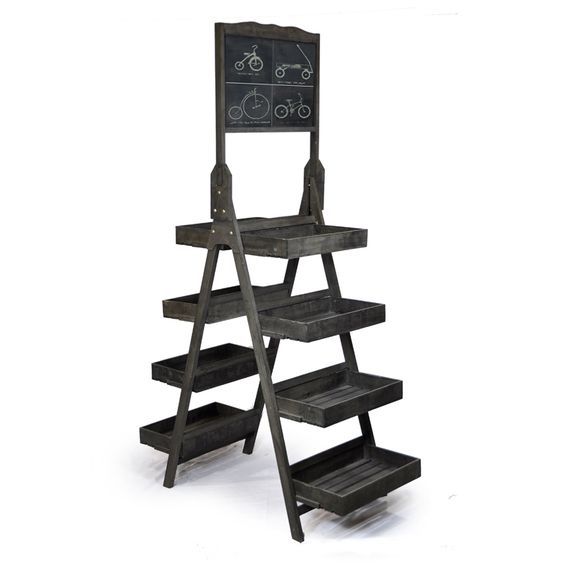 Apache Wood Customized Triangular Plywood Floor Standing Display Rack for Supermarket Store Display Stand — view 2