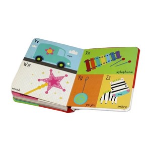 Livre cartonné miniature personnalisable avec logo, formes alphabétiques, couleurs et chiffres de haute qualité, échantillon <span class=keywords><strong>gratuit</strong></span> pour l'apprentissage - Product Image 2