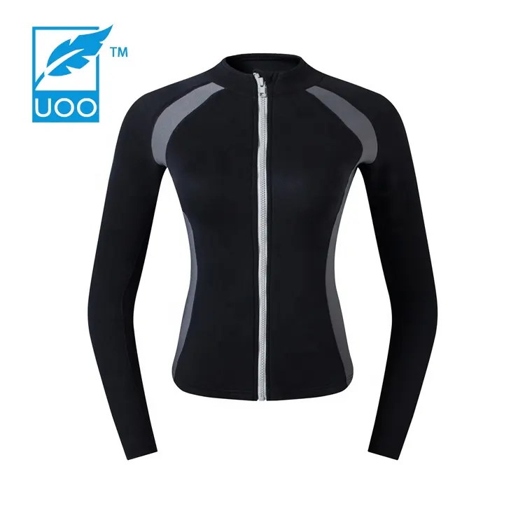 UOO 2021 새로운 도착 제품 여성 사용자 정의 스포츠 슬림 긴 소매 사우나 자켓
