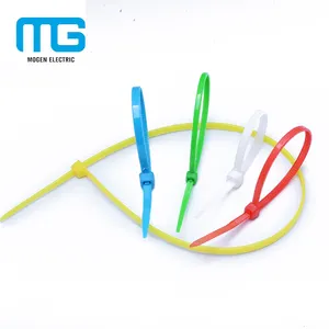 100 Pak 3.6*300Mm Multi-warna Ikatan Kabel Plastik Nilon Ikatan Kawat dengan Kekuatan Tarik Tinggi, Sertifikat CE