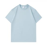 T-shirt en coton 100% de haute qualité, taille plus, impression numérique personnalisée, logo, 260 g/m², t-shirt uni à col rond pour homme, t-shirt surdimensionné personnalisé