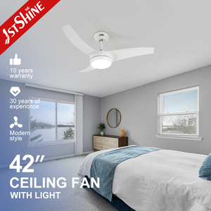 พัดลมเพดาน LED 42 "สีขาว1ชิ้นพัดลมเพดาน LED 42" พร้อมรีโมทคอนโทรล - Product Image 1