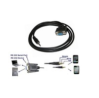 Fábrica OEM DB9 Pin hembra RS232 puerto serie a DC 3,5mm Audio Jack convertidor Cable para computadora