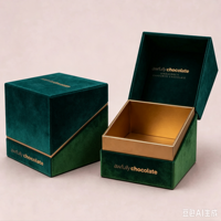 Boîte cadeau personnalisée avec fermeture magnétique, matériaux recyclés, pour cosmétiques, emballage alimentaire, carton rigide de luxe, doublure en éponge, logo