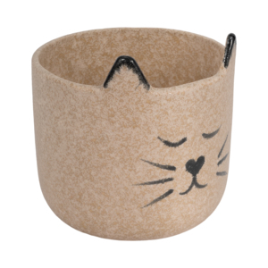 Pot de fleurs en céramique stoneware en forme de chat, pour décoration intérieure et extérieure - Product Image 3
