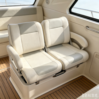 Siège de bateau Shengyu de haute qualité avec double accoudoir et charnière pour pontons et accessoires marins pour les Maldives et l'Indonésie