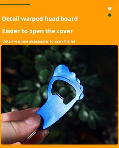 Ouvre-bouteille de bière créatif en acier inoxydable Portable petits pieds tournevis à <span class=keywords><strong>vin</strong></span> pendentif beauté culturelle porte-clés pour le <span class=keywords><strong>vin</strong></span> - Product Image 3