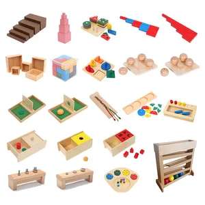 Montessori enfants boîte à pièces sensorielle en bois tiroir jeu éducatif préscolaire formation tambour infantile bébé matériel d'aide à l'enseignement jouets