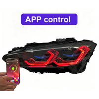 Accesorios para Automóviles SJC, Faros Delanteros Estilo Láser para BMW G22 G82 G80 RGB Multicolor, Luces de Circulación Diurna DRL, Control por Aplicación