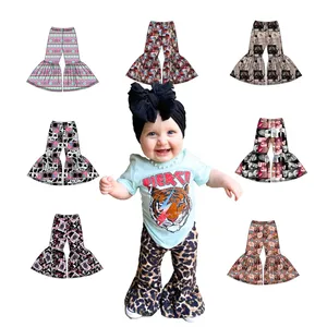 Türük Yiyuan giysi ODM/OEM toptan en çok satan bebek kız çan pantolon güzel küçük kız yeni kış pantolonları çocuklar için