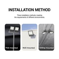 OUTLUX E001 TITAN Aluminium Super Puissant 150lm/w IP66 Étanche 200W Projecteur LED Extérieur pour Stade Garantie 5 Ans Faisceau 60-120°