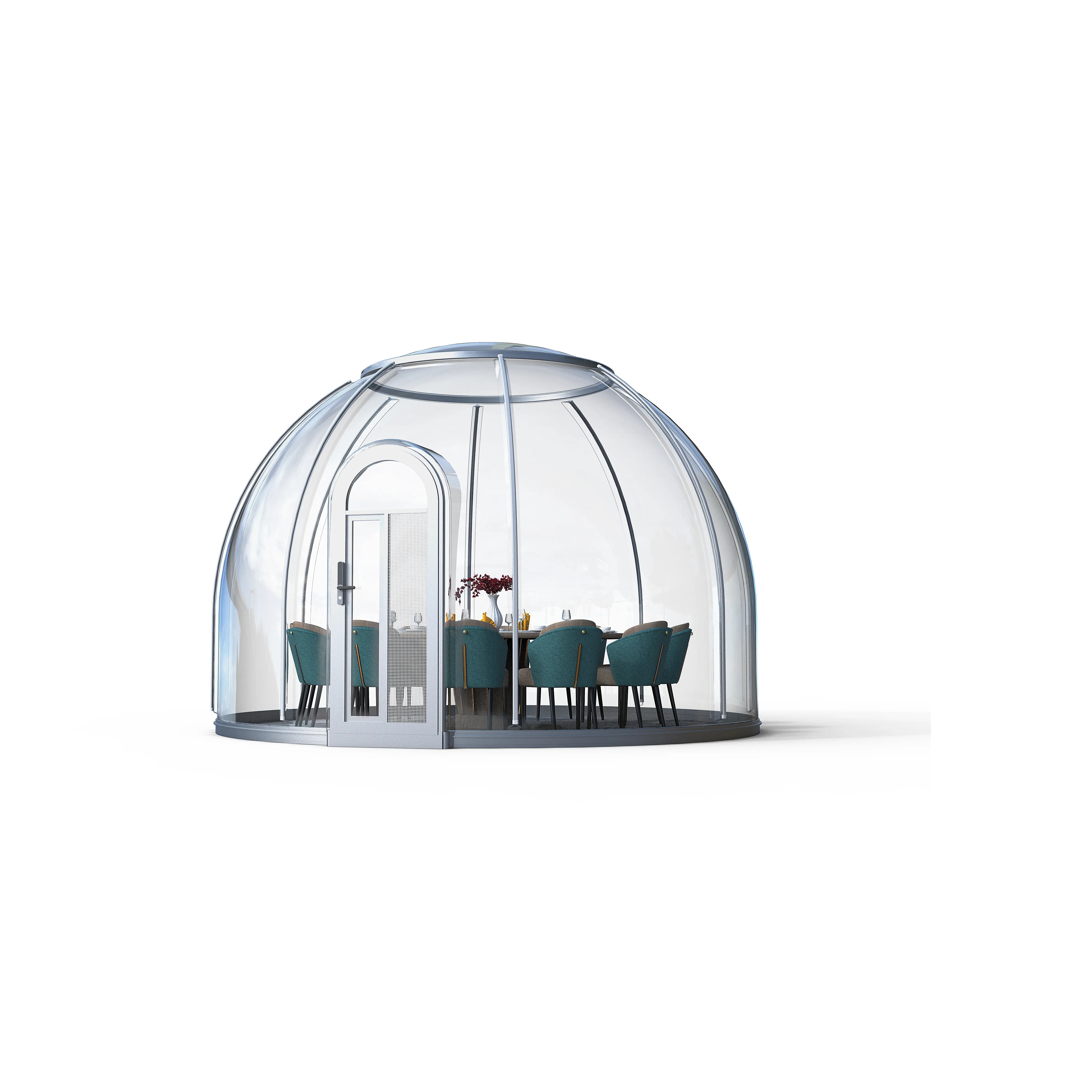 Nhà Máy 2023 Giá Polycarbonate Camoing Dome 3-4 Người Dome Cắm Trại Lều Nhà Cắm Trại Sao Lều Không Khí Dome Lều Ngắm Sao Dome