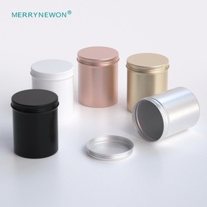 Lata de Aluminio Resistente para Galletas, Dulces, Almacenamiento de Alimentos, Especias, Caja de Aluminio Redonda Vacía, Envases de Aluminio Sellados de 500 ml, 17 oz - Product Image 1