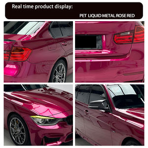 ฟิล์มพีวีซีไวนิลเคลือบรถยนต์หรูหราสีกุหลาบแดงกันยูวีติดเอง - Product Image 3
