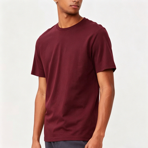 Vendita all'Ingrosso di T-Shirt in Puro Cotone 100% per Uomo, <span class=keywords><strong>Abbigliamento</strong></span> <span class=keywords><strong>Sportivo</strong></span> Casual con Stampa Logo Personalizzata - Product Image 2