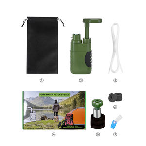 ポータブルマニュアルRO逆浸透浄水器小型ストローキット屋外サバイバルウォーター屋外浄水ボトル用 - Product Image 2