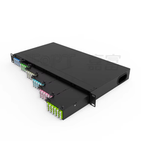 Panneau de brassage fibre optique JFOPT 1U 144 cœurs pré-rempli avec 6 cassettes pour SM G657A1/MM OM4 haute densité GSM Data Center