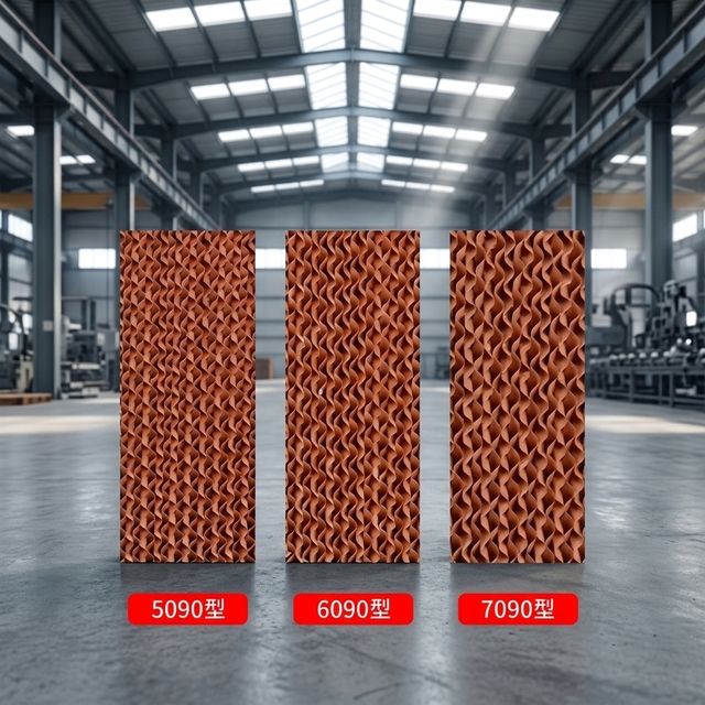 New High Absorption Cellulose Cooling Pad 5090 7060 Model Anti-corrosion Evaporative Wet Curtain with 1 Year Warranty