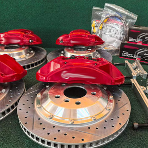 Kit d'étriers de <span class=keywords><strong>frein</strong></span> électriques intégrés de précision pour <span class=keywords><strong>Brembo</strong></span> F55 avant 6 pistons et arrière 4 pistons 395x36mm pour BMW X4 G02 F98 X3 G01 F97 - Product Image 2