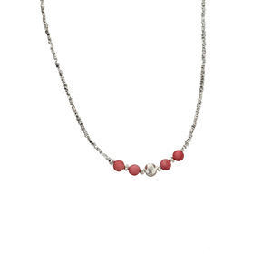 Yinruitai S925 Sterling Silver Beaded Necklace Colorful <b>Candy</b> Tone Collarbone Chain For Women Everyday Wear - Product Image 5