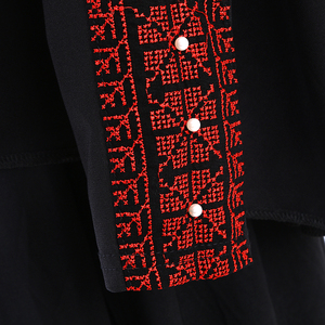 Ensemble Abaya et Hijab Noir pour Femmes Musulmanes en Polyester de Haute Qualité, Prêt à Porter, Fait Main, Taille Unique, Collection 2021 - Product Image 4