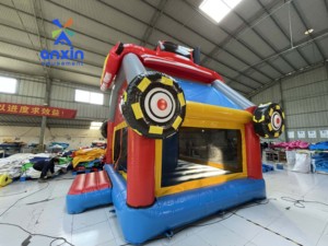 Racing hình dạng <span class=keywords><strong>Inflatable</strong></span> ít Trampoline Sản xuất tại Trung Quốc nhà máy bán hàng trực tiếp thương mại cho thuê Đảng thiết bị - Product Image 2