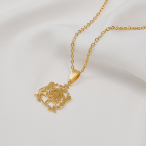 <span class=keywords><strong>Collier</strong></span> pendentif de style national <span class=keywords><strong>marocain</strong></span> pour femmes et filles, bijoux tendance en acier inoxydable pour les fêtes # 012262 - Product Image 2