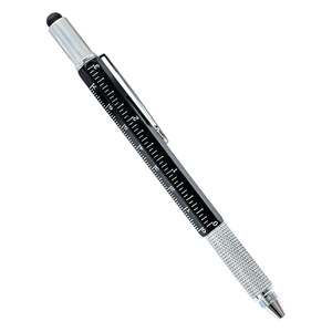 Bolígrafo de Metal multifuncional seis en uno, herramienta capacitiva transfronteriza, destornillador, regla de escala, función de pantalla táctil para deportes - Product Image 5