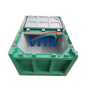 VITA 6 Tonne DNV 2.7-1 or EN 12079 Standard Isolated Container for Oil Drilling Mud Cutting Offshore <b>Skip</b> with Aluminum Lid - Product Image 1