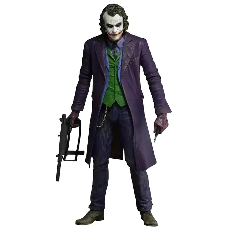 45 cm pvc plastic toys 1/6 scale joker 6.0 heath ledger head sculpt for h neca joker joker figure