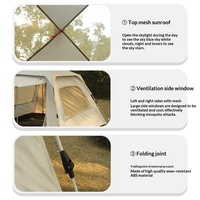 Tente-barnum 2-en-1 pour camping extérieur, entièrement automatique, ouverture rapide, pliable, imperméable, en tissu Oxford, toutes saisons