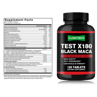 Premium Great Black Maca tablet Formula penopang otot dengan L Citrulline Horny Goat Weed pria vitalitas kinerja harian