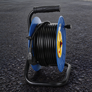 <span class=keywords><strong>Enrouleur</strong></span> de câble d'extension SFE personnalisé avec protection contre les fuites pour appareils électroménagers, 30 m, prise mâle BS, prise femelle IEC, câble d'extension d'alimentation - Product Image 4