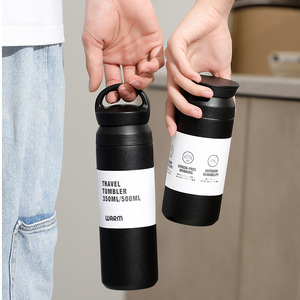 Gobelet Thermos Style <span class=keywords><strong>japonais</strong></span> 380ML 500ML tasses à café en acier inoxydable avec couvercle intelligent tasse à café <span class=keywords><strong>isotherme</strong></span> bouteille d'eau - Product Image 4