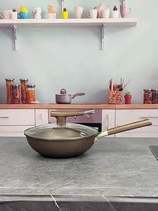 Escudo de titanio Antiadherente Cocina de inducción doméstica Wok Sartén de acero inoxidable Universal para todos los electrodomésticos de cocina - Product Image 2