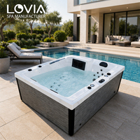 LOVIA Trend Spa extérieur de luxe, Jacuzzi de jardin, Baignoire et bain à remous, Économe en énergie