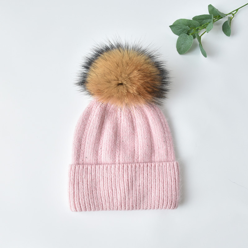 Pink +brown Pom