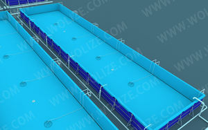 <span class=keywords><strong>Piscine</strong></span> de forme carrée protection UV améliorée facile à installer utilisation en extérieur élevage de tilapia poisson-chat tôle galvanisée étang à poissons - Product Image 2