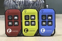 YET2129 Code fixe 433.92Mhz et 18 marques de Code de saut Télécommande universelle D4 Type 4 boutons pour contrôle de porte