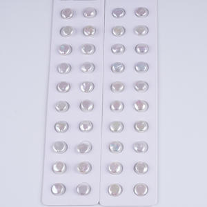 Perlas Blancas Naturales de Agua Dulce en Forma de Arroz de Partículas Grandes de 10-11 mm, Hilo de Perlas para Collar DIY, Accesorios Semiterminados - Product Image 2