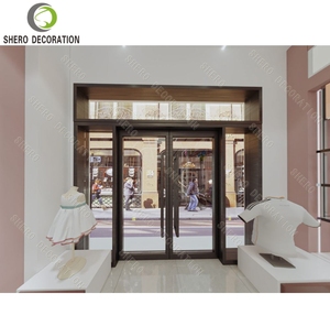 Kids Clothing Shop Design Custom Wall Mounted Metal Clothing Store Display Rack Clothing Store Furniture For Baby Shop Design - Product Image 6