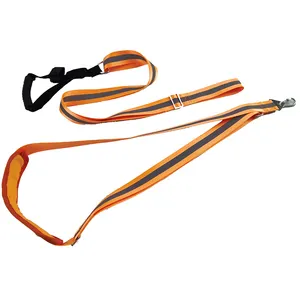 150cm Durable sécurité réfléchissant Orange sangle poignée poignée jeu glisser équipement de chasse sangle de traction chasse corde cerf glisser sangle