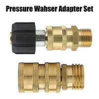 Adaptateur pivotant pour buse de nettoyeur haute pression NBT M22, kit d'adaptation de tuyau en cuivre et plastique jusqu'à 5000 PSI, pour connecter une lance à mousse