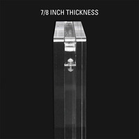 Étui de présentation pour cartes acryliques graduées avec support, porte-cartes magnétique, protection UV, affichage horizontal et vertical