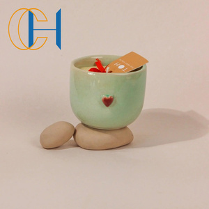 CH UOBOBO 14 oz moq bajo colorido vacío cemento griego vela tarro vela Pott con tapas - Product Image 5