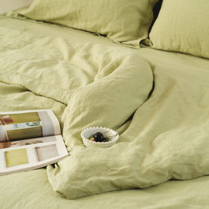 Draps en lin bio, draps pour sèche-linge, linge propre, linge <span class=keywords><strong>vert</strong></span>, parure de lit, <span class=keywords><strong>housse</strong></span> de couette - Product Image 2