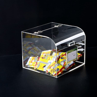 Boîte à bonbons transparente personnalisée en acrylique pour aliments sucrés, céréales, noix, épices, avec couvercle et poignée, pour le stockage en vrac