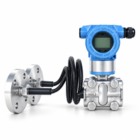 Transmetteur de niveau de liquide capacitif à simple ou double bride haute précision, 4-20 mA, portée 0-100 m, capteur antidéflagrant avec écran LCD