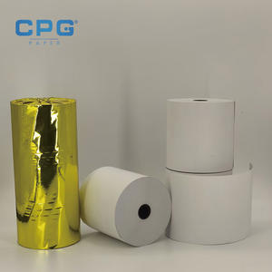 Rollo de Papel Térmico Impermeable de 80x70mm y 55gsm para Impresora de Restaurante y Caja Registradora, Fabricante OEM, Personalizado al por Mayor - Product Image 1